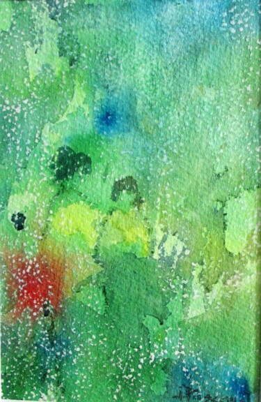 Aquarelle 28 Peinture intitulée "Aquarelle 28" par Jacqueline Pascaud, Œuvre d'art originale, Aquarelle Monté sur Autre panneau rigide