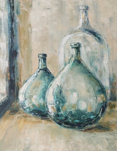 绘画 标题为“"BOTTLE 3..."” 由Yana Dulger, 原创艺术品, 油