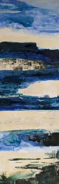 Peinture intitulée "Marée" par Isabelle Langlois, Œuvre d'art originale, Acrylique Monté sur Châssis en bois