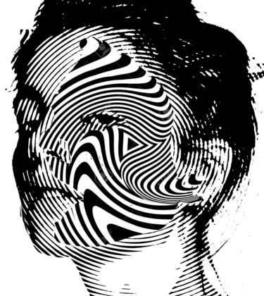 Printmaking titled "INBLACK" by Gianluca Ferreri, Original Artwork, Digital Print