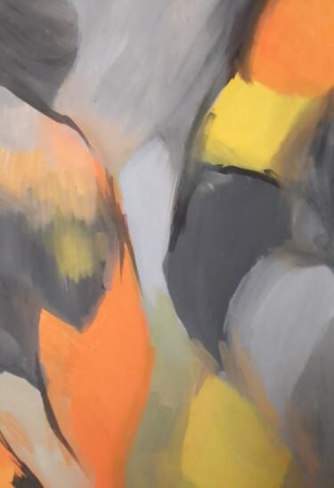 绘画 标题为“Abstraction in oran…” 由Иван Скрипель, 原创艺术品, 水粉