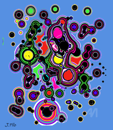 Arte digital titulada "Hokina" por Joseph Pllo, Obra de arte original, Pintura Digital