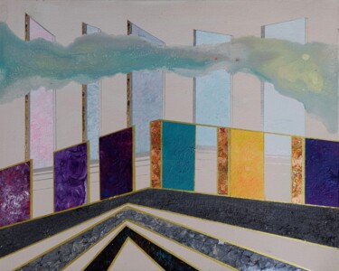 绘画 标题为“City skyline pierci…” 由Lynda Rosemarie Stevens, 原创艺术品, 丙烯