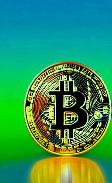 Digital Arts titled "BITCOIN - THE NEW T…" by Mahesh Tolani, Original Artwork, Digital Painting