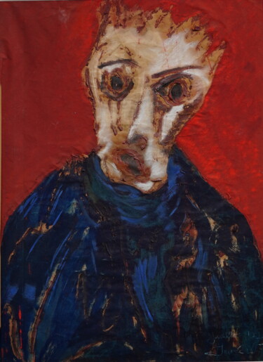 Pittura intitolato "Dis moi..comment c'…" da Roger Ernest Jankow, Opera d'arte originale, Tempera