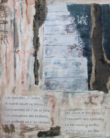 Peinture intitulée "Les marches" par Brigitte Barcelo, Œuvre d'art originale, Acrylique