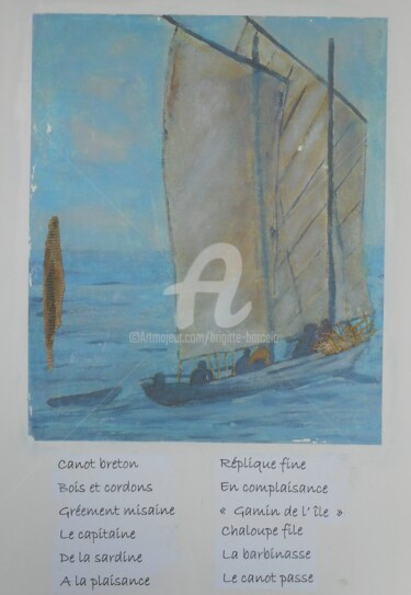 Peinture intitulée "La barbinasse" par Brigitte Barcelo, Œuvre d'art originale, Acrylique