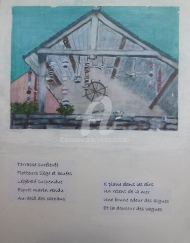 Peinture intitulée "Esprit marin" par Brigitte Barcelo, Œuvre d'art originale, Acrylique