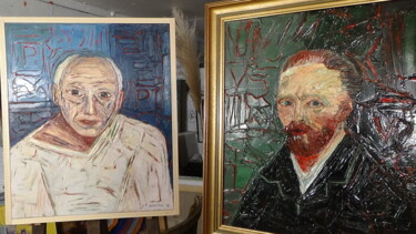 Peinture intitulée "vincent van gogh ,…" par Frederic Servian, Œuvre d'art originale, Huile
