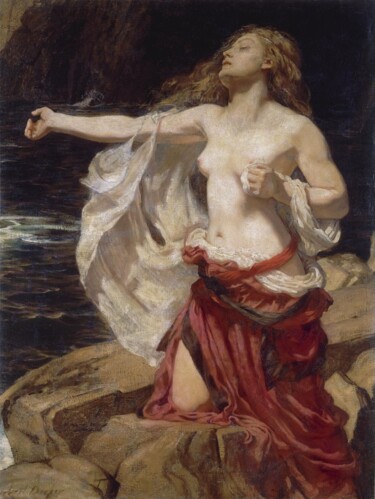 Ariane 绘画 标题为“Ariane” 由Herbert James Draper, 原创艺术品, 油
