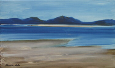 Isle of Harris, Scotland Painting titled "Isle of Harris, Sco…" by Alexander Taylor Dickie, Original Artwork, Oil Mounted on Wood Stretcher frame