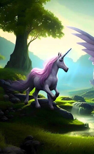 Digital Arts titled "LEGENDARY CREATURE…" by Mahesh Tolani, Original Artwork, Digital Painting