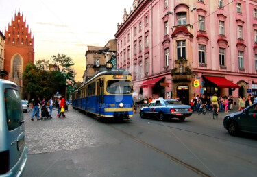 Europe - Busy Street Scenery in Krakow Photography titled "Europe - Busy Stree…" by Clement Tsang, Original Artwork, Digital Photography
