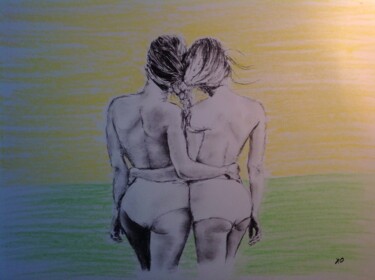 See the perspective Drawing titled "See the perspective" by Oleg Khe, Original Artwork, Charcoal