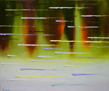 Peinture intitulée "Течение" par Vadim Stolyarov, Œuvre d'art originale, Huile