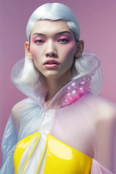 数字艺术 标题为“Alice in Bubbleland…” 由Ramona Gliga, 原创艺术品, AI生成的图像