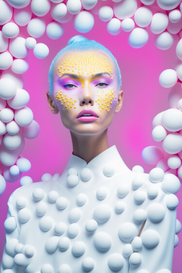 数字艺术 标题为“Alice in Bubbleland…” 由Ramona Gliga, 原创艺术品, AI生成的图像