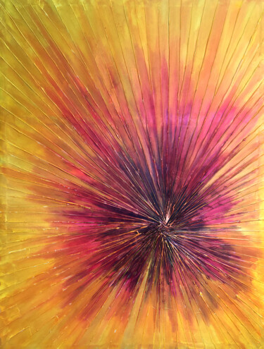 Pittura intitolato "Outpouring Cameo" da Malinga Kumarasinghe, Opera d'arte originale, Acrilico Montato su Telaio per barell…