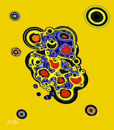 Arte digital titulada "Hilleria" por Joseph Pllo, Obra de arte original, Pintura Digital