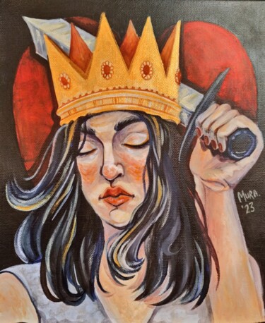 绘画 标题为“Queen of Hearts” 由Мария Ганеева, 原创艺术品, 丙烯