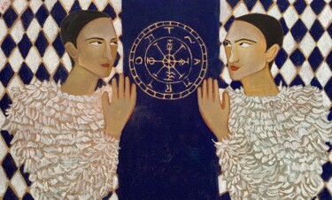 Peinture intitulée "Fortune" par Alina Lina, Œuvre d'art originale, Huile Monté sur Châssis en bois