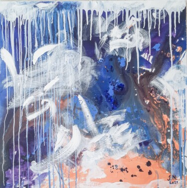 Abstract painting - Daydream Schilderij getiteld "Abstract painting -…" door Yuliya Nemchenko, Origineel Kunstwerk, Acryl Gemonteerd op Frame voor houten…