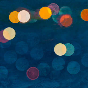 绘画 标题为“Lichter XXXI” 由Markus Honerla, 原创艺术品, 漆 安装在木质担架架上