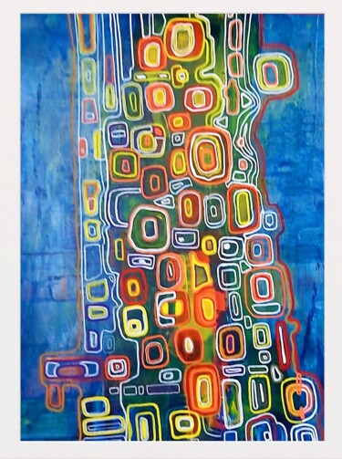 제목이 "" Transcendence ""인 미술작품 Lamine Reggad로, 원작, 아크릴