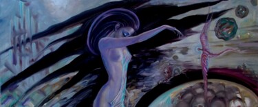 Тайна фиолетового цвета 绘画 标题为“Тайна фиолетового ц…” 由Varu Kadis, 原创艺术品, 油
