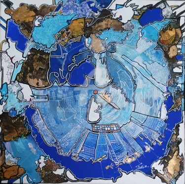 Peinture intitulée "Spirale infernale" par Frederic Janssens (Fredj), Œuvre d'art originale, Acrylique