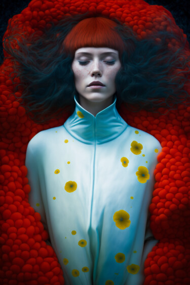 数字艺术 标题为“Inspired Girls - Re…” 由Andrea Tscherbner, 原创艺术品, AI生成的图像