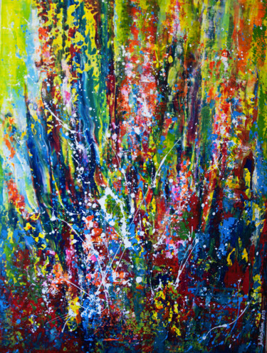 Abstract Painting JN020123 " Colors of thought" Painting titled "Abstract Painting J…" by Jana Noldin, Original Artwork, Acrylic