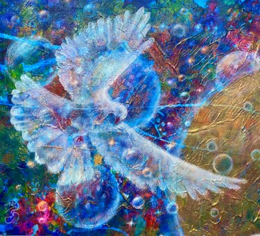 「Freedom 3」というタイトルの絵画 Tanja Olssonによって, オリジナルのアートワーク, アクリル