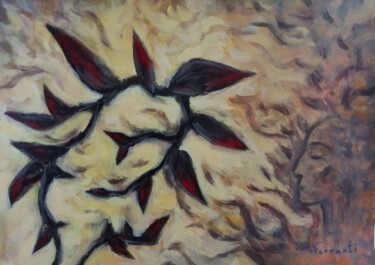 Malerei mit dem Titel "Hommage à Odilon Re…" von Alain Ferranti, Original-Kunstwerk, Acryl