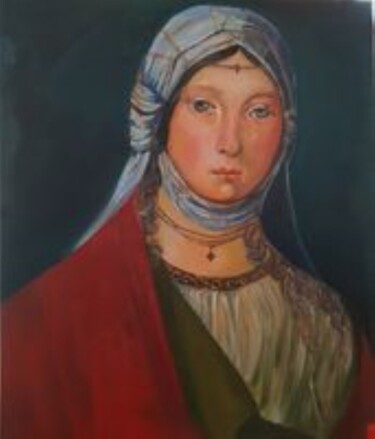 Study Boccoccino ''Zingarella'' Peinture intitulée "Study Boccoccino ''…" par Valentina Baicuianu, Œuvre d'art originale, Huile