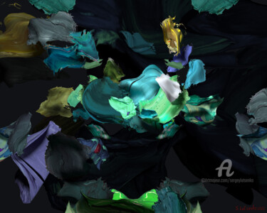 Digital Arts titled "Catharsism" by Sergey Lutsenko, Original Artwork, 3D Modeling Mounted on Wood Stretcher frame
