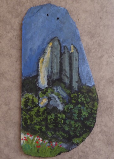 Painting titled "Les Trois Pucelles(…" by Nicolas Cavuoto, Original Artwork, Oil