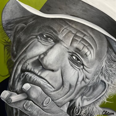 Keith Richards 2 「Keith Richards 2」というタイトルの絵画 Clotaire Charriereによって, オリジナルのアートワーク, オイル