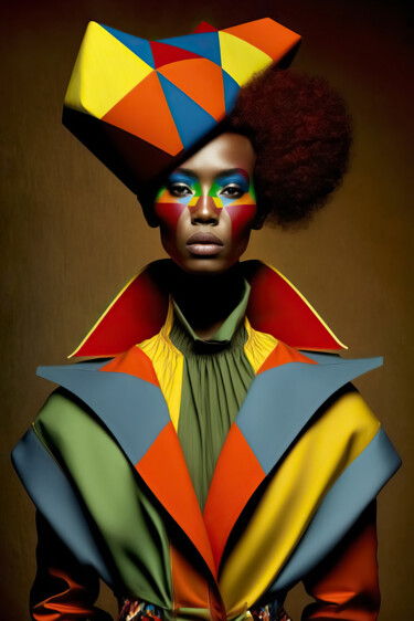 Arts numériques intitulée "Fashion 3" par Jean Luc Michon, Œuvre d'art originale, Image générée par l'IA