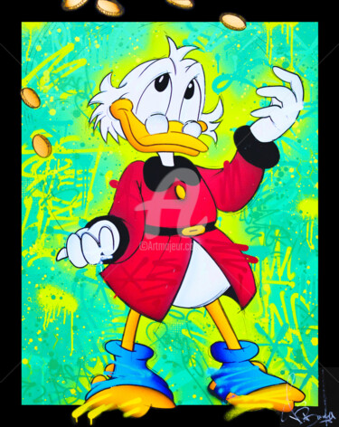 Peinture intitulée "SCROOGE SUCCESS" par Vincent Bardou, Œuvre d'art originale, Acrylique Monté sur Châssis en bois