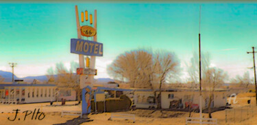 Arte digital titulada "Ruta 66-3" por Joseph Pllo, Obra de arte original, Pintura Digital