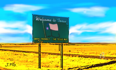 Arte digital titulada "Ruta 66-8" por Joseph Pllo, Obra de arte original, Pintura Digital