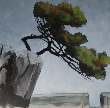 Peinture intitulée "Ploumanac'h" par Marie-Odile Ginies, Œuvre d'art originale, Acrylique