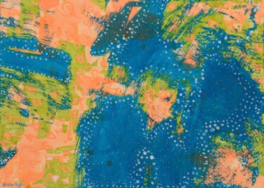Drawing titled "Spring Rain" by Pamela Rys, Original Artwork, Ink