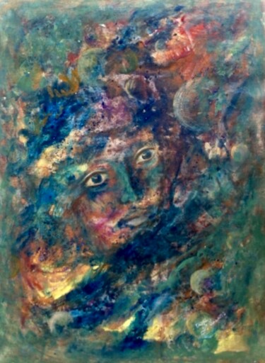 绘画 标题为“In Cosmos” 由Tanja Olsson, 原创艺术品, 彩画