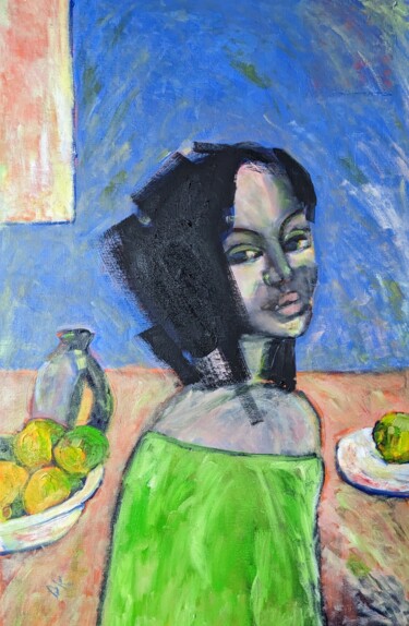 Stilleben mit Anna Peinture intitulée "Stilleben mit Anna" par Diana Knepper, Œuvre d'art originale, Huile Monté sur Châssis en bois