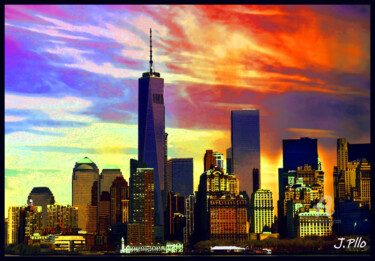 Arte digital titulada "NY7" por Joseph Pllo, Obra de arte original, Pintura Digital