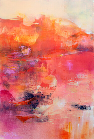 Peinture intitulée "Sweet sun" par Marianne Quinzin, Œuvre d'art originale, Acrylique