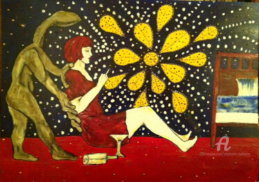 Peinture intitulée "Ivresse" par Stéphanie Mélusine, Œuvre d'art originale, Acrylique