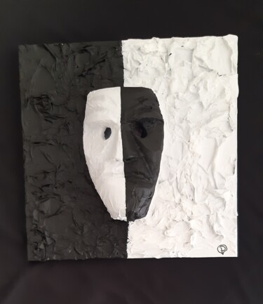 Sculpture titled "Opera Unknown Pleas…" by Maskiconthone Gianluca Paba, Original Artwork, Wood